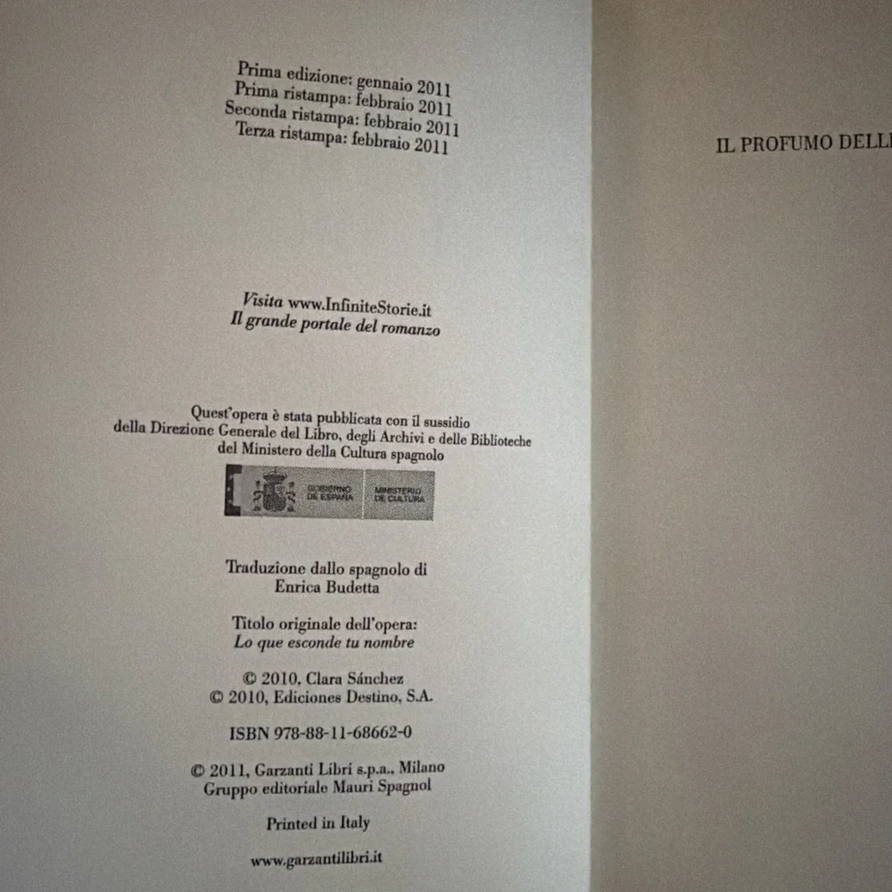 IL PROFUMO DELLE FOGLIE DI LIMONE (ITALIAN EDITION) By Clara Sanchez - Hardcover